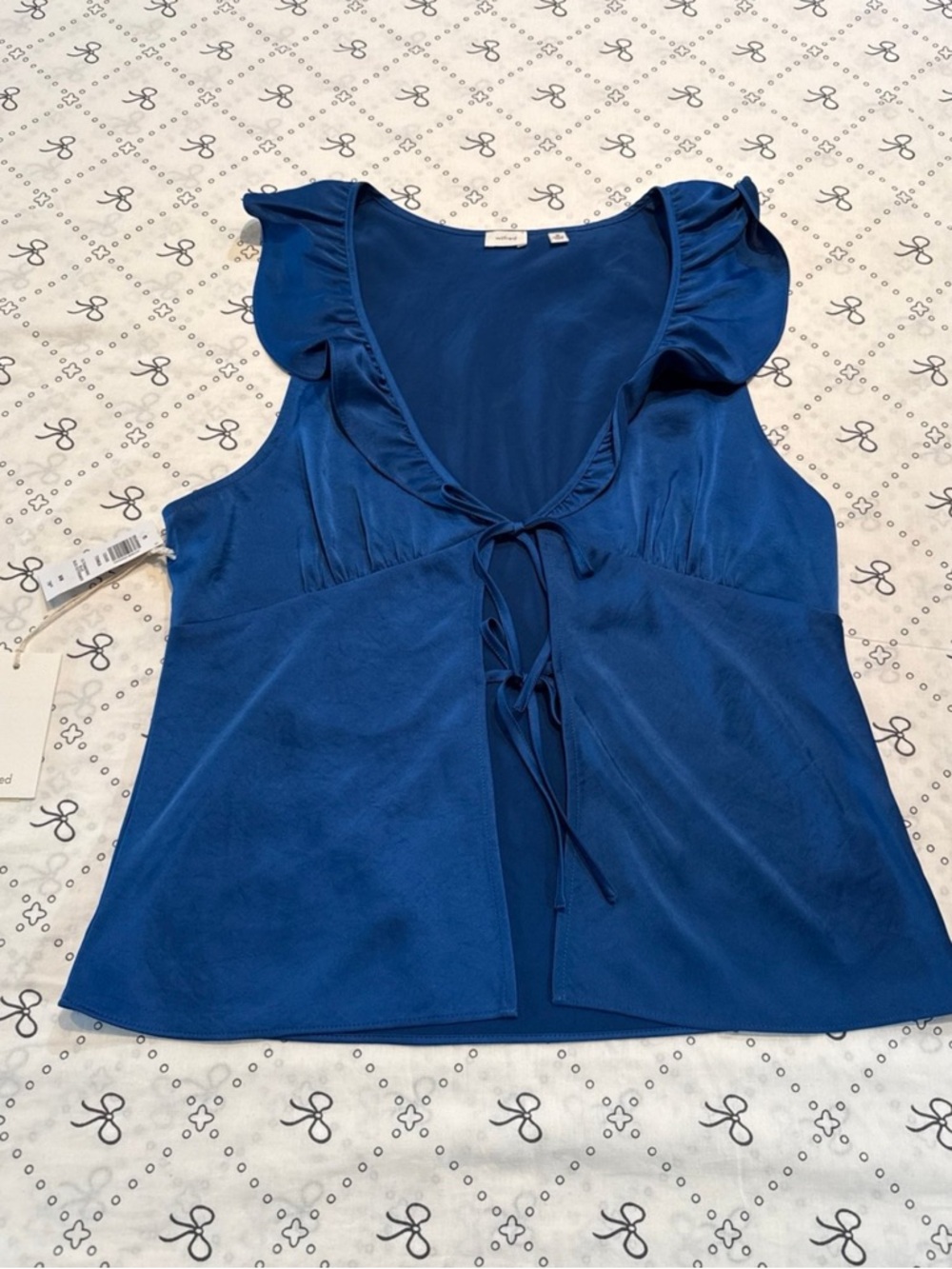 Aritzia Wilfred NWT Ultramarine Blue Tonka tank top size Medium